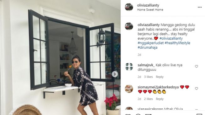 Potret rumah baru Olivia Zalianty. [Instagram]