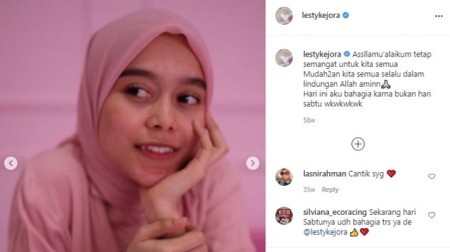 Potret Lesti Kejora jerawatan [Instagram]