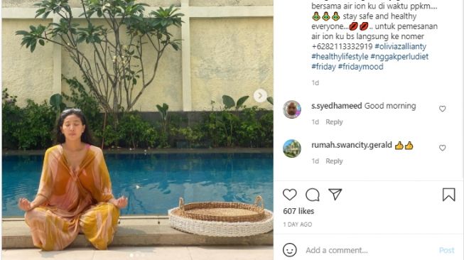 Potret rumah baru Olivia Zalianty. [Instagram]