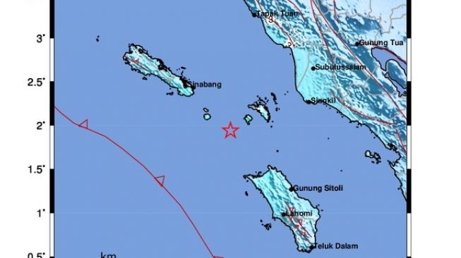 Gempa M 5,6 Guncang Nias Utara, Getaran Dirasakan hingga ke Kabanjahe