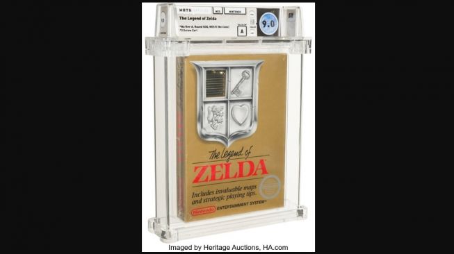 Salinan The Legends of Zelda masih tersegel dilelang. [Heritage Auctions]