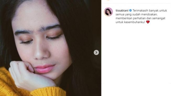 Tissa Biani mengabarkan terpapar covid 19 [instagram]