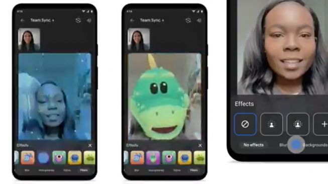 Fitur Baru Google Meet, filter Augmented Reality (AR) (Twitter/Google)