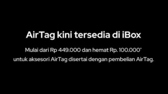 Apple AirTag dijual di Indonesia. [Instagram]