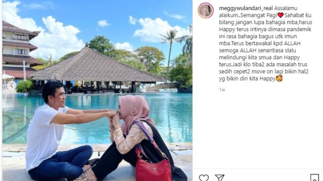 Potret Meggy Wulandari liburan bareng suami di Bali [Instagram]