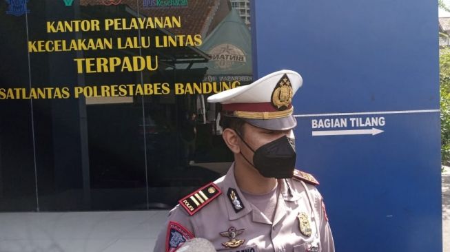 Kanit Laka Satlantas Polrestabes Bandung AKP Tejo Reno. [Suara.com/Cesar Yudistira]