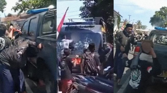 Massa Pendukung Habib Rizieq Rusak Mobil Polisi, Kasatreskrim: Anak Punk dan Geng Motor