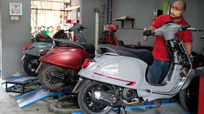 Untuk servis selama PPKM Darurat, Scooter VIP melayani bookin gservis via online (Ist)