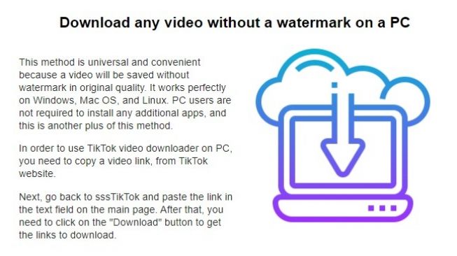 Cara Download Video TikTok di Aplikasi ssstiktok di Android, iOS dan PC