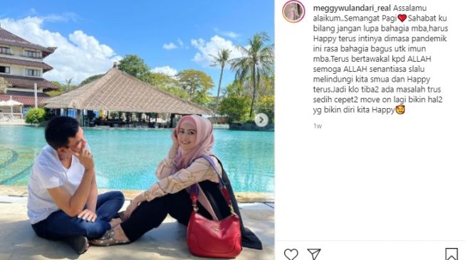 Potret Meggy Wulandari liburan bareng suami di Bali [Instagram]