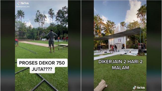 Viral Dekorasi Pernikahan Rp750 Juta (tiktok.com/@megarani_bm)