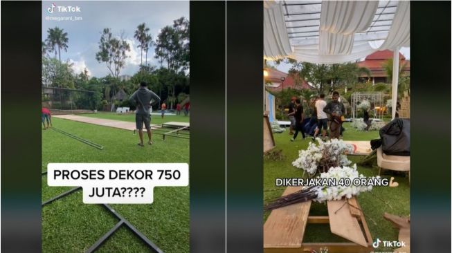 Viral Dekorasi Pernikahan Rp750 Juta (tiktok.com/@megarani_bm)