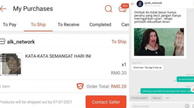 Viral Kata-kata Motivasi Dijual di Marketplace, Sepele tapi Banyak Peminat