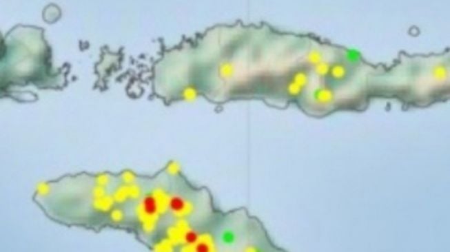 BMKG: Suhu Panas Terdeteksi di Lima Titik Pulau Sumba