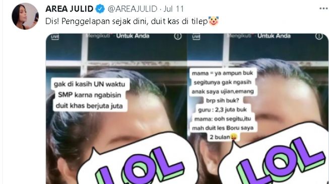 Gadis curhat pernah gelapkan uang kas kelas (tiktok)