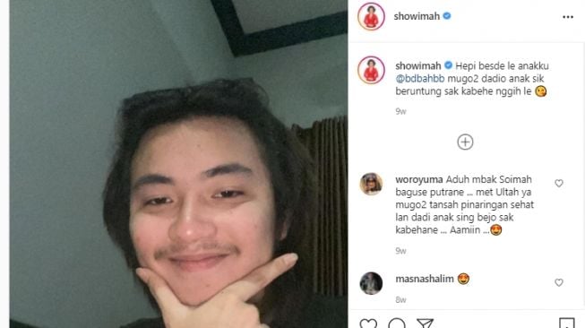 Potret Aksa Uyun Dananjaya Anak Soimah. [Instagram]