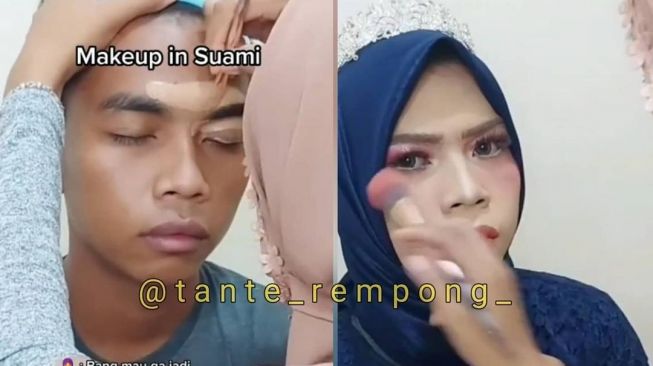 Viral! Iseng Dandani Suaminya, Hasilnya Make Up Istri Ini Bikin Pangling