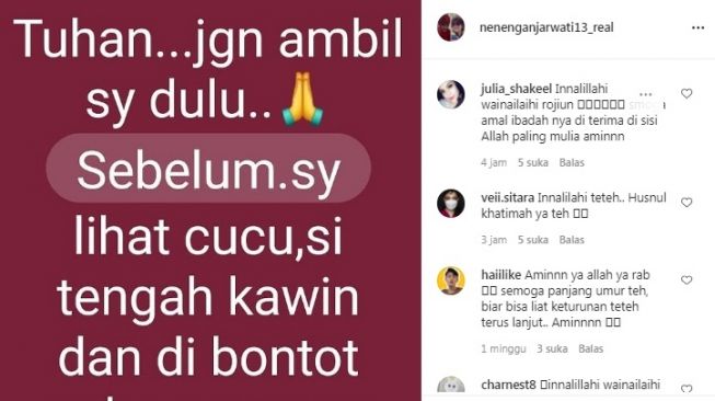 Unggahan Neneng Anjarwati [Instagram/@nenenganjarwati13_real]