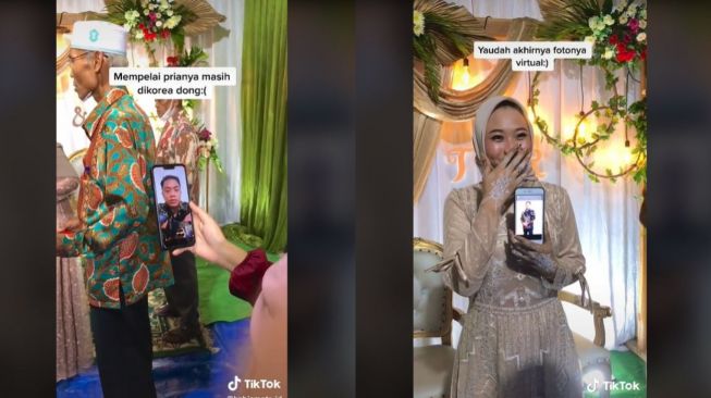 Pasangan Gelar Momen Tunangan Virtual (tiktok.com/@habismoto.id)