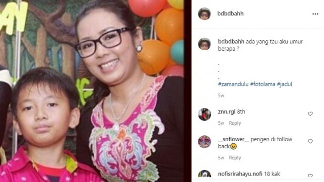 Potret Aksa Uyun Dananjaya Anak Soimah. [Instagram]