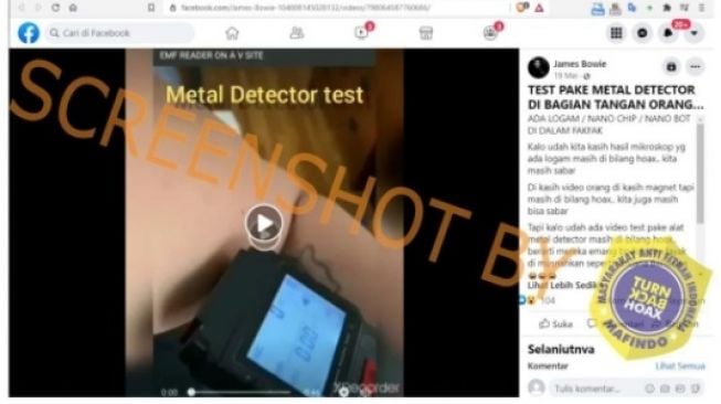 CEK FAKTA: Benarkah Detektor Radiasi Elektromagnetik Bisa Deteksi Chip di Vaksin Corona?