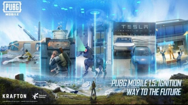 Mission Ignition hadir dalam Pembaruan 1.5 PUBG Mobile. Tesla terlibat dalam versi terbaru ini. [Dok PUBG/Antara]