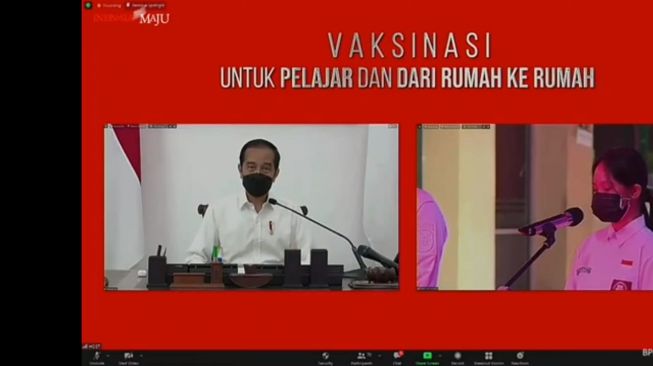 Curhat Siswi SMA Kepada Jokowi, Rindu Masuk Sekolah hingga Gangguan Sinyal Belajar Daring