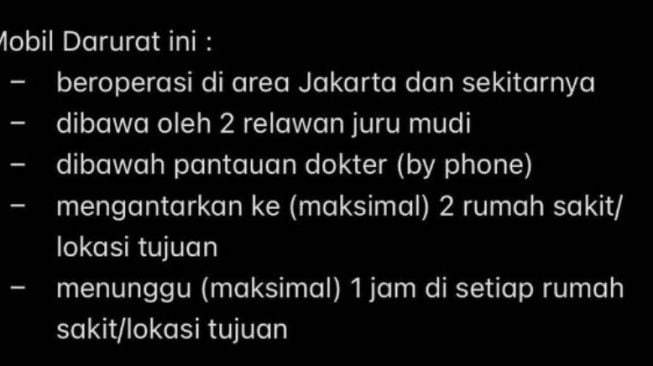 Operasi dari mobil darurat Padodi milik Ananda Omesh (Twitter)