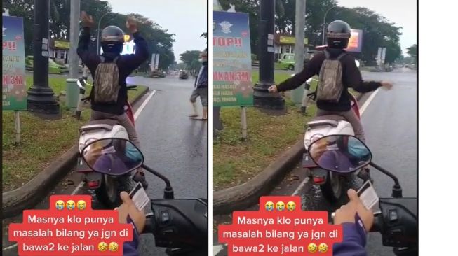 Bosan Tunggu Lampu Lalu Lintas, Aksi Pemotor Ini Malah Jadi Sorotan Publik