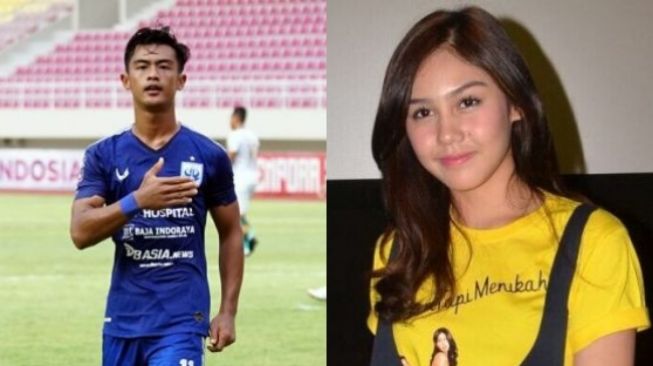 Kolase Pratama Arhan dan Vanesha Priscillia. (Dok. PSIS & Suara.com)