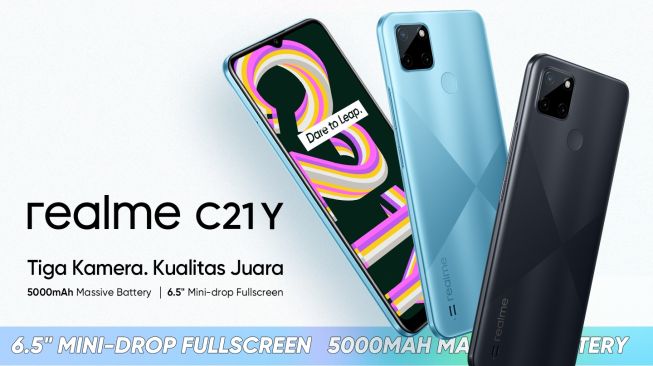 Realme C21Y Segera Mendarat di Indonesia, Belajar di Rumah Nyaman dengan Ponsel Murah