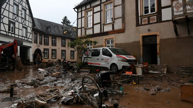 Penampakan Mengerikan Banjir di Eropa: dari Jerman hingga Belanda, Tewaskan 33 Orang
