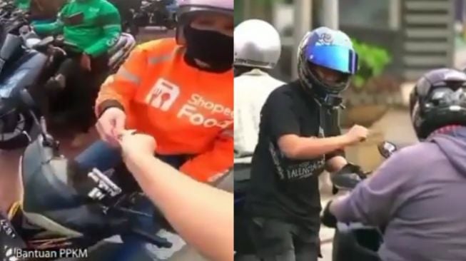 Youtuber Ini Viral Usai Bagi-Bagi Bantuan PPKM, Motornya Kelewat Mewah