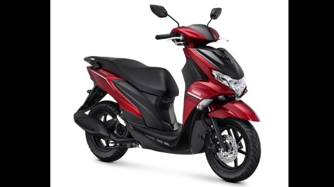 Yamaha FreeGo Standard Version Metallic Red dengan aksen grafik putih [PT YIMM]