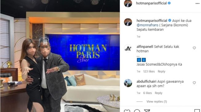 Potret Beiby dan Mona asisten Hotman Paris. [Instagram]