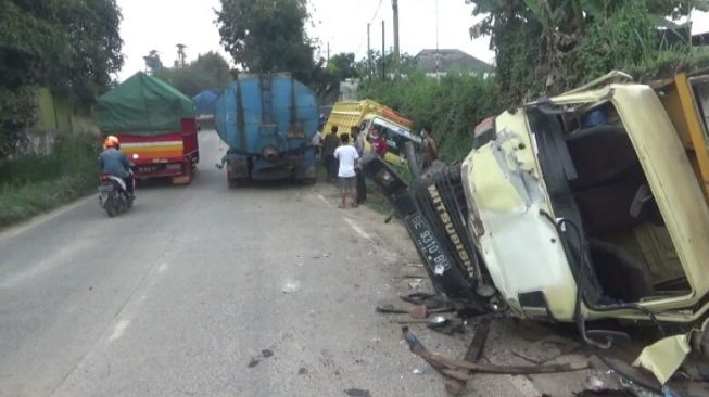 Kecelakaan Beruntun 5 Kendaraan di Bandar Lampung, Penyebab Truk Jalan Mundur di Tanjakan