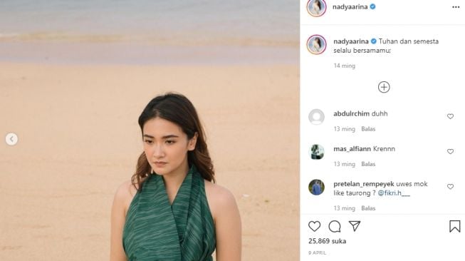 Pesona Nadya Arina pemain baru Ikatan Cinta. [Instagram]