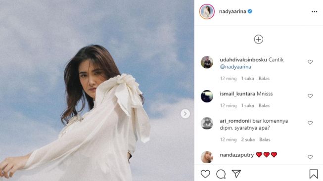 Pesona Nadya Arina pemain baru Ikatan Cinta. [Instagram]