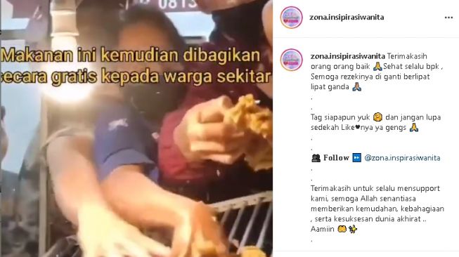 Pria borong dagangan di warung dan PKL sepanjang jalan (instagram)