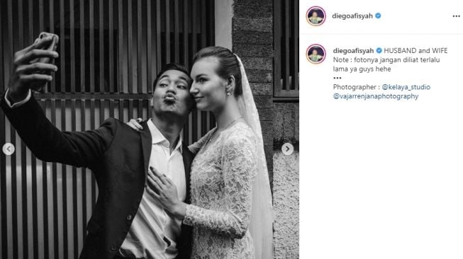 Potret Mesra Diego Afisyah dan Istri (instagram/@diegoafisyah)