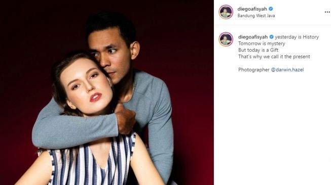 Potret Mesra Diego Afisyah dan Istri (instagram/@diegoafisyah)