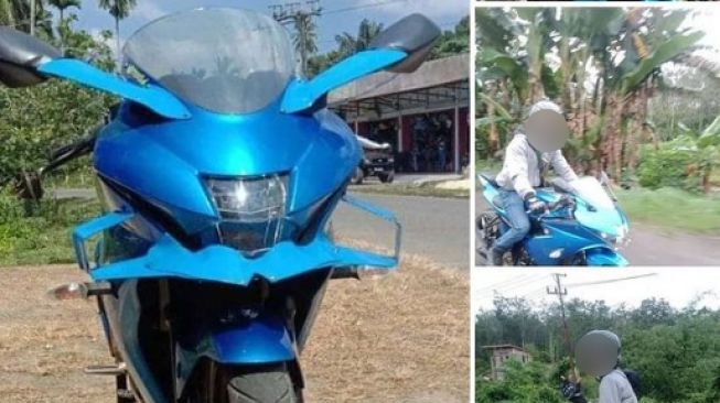 Suzuki GSX-R150 Dimodif ala Kawasaki H2R, Wujudnya Bikin Warganet Heboh, Kok Bisa?