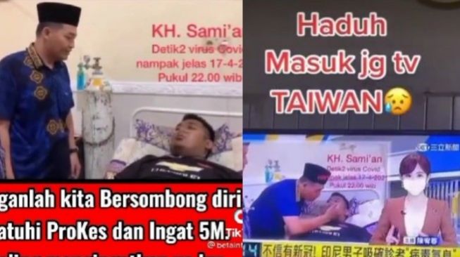 Viral Aksi Kiai Samian Hirup Nafas Pasien COVID-19 Jadi Obrolan di Luar Negeri