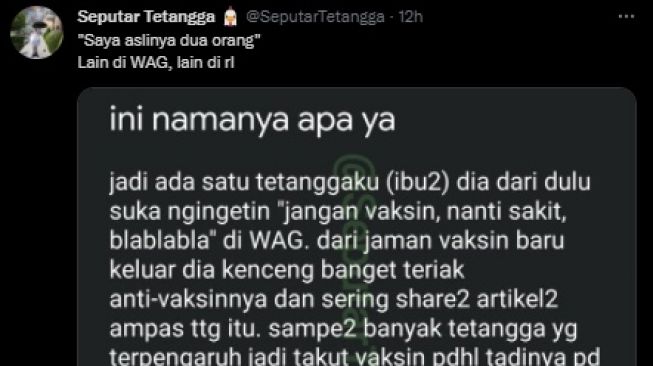 Viral Tetangga Anti Vaksin, Diam-diam Vaksinasi Tapi Tetap Sebar Hoaks