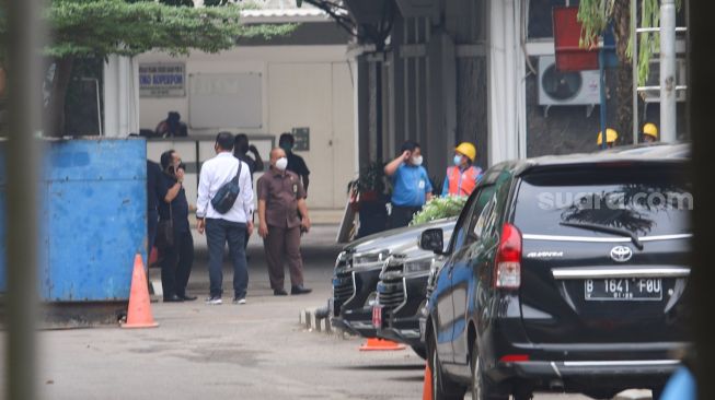 Suasana di Kantor Badan Pengawas Obat dan Makanan (BPOM), Jakarta Pusat, Senin (19/7/2021). [Suara.com/Alfian Winanto]