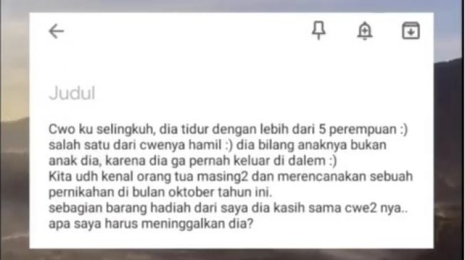 Viral Mau Nikah, Cewek Galau Calon Suami Selingkuh dengan Banyak Wanita sampai Hamil