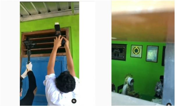 Fotografer Ambil Foto Pengantin dari Lubang Ventilasi (Instagram)