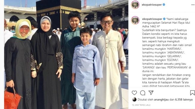 Artis rindukan lebaran haji di Mekah. [Instagram]