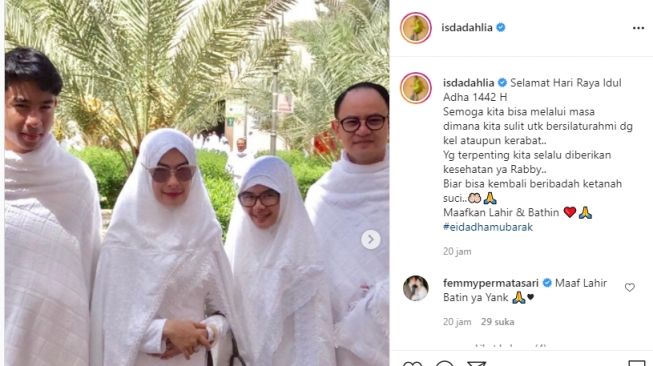 Artis rindukan lebaran haji di Mekah. [Instagram]