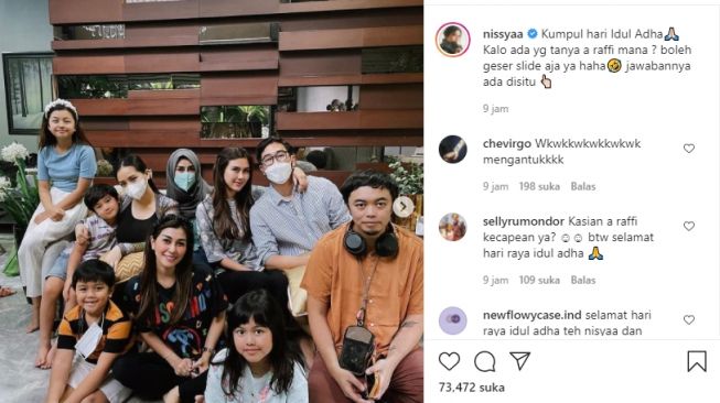 Momen Idul Adha keluarga Raffi Ahmad [Instagram/nissyaa]